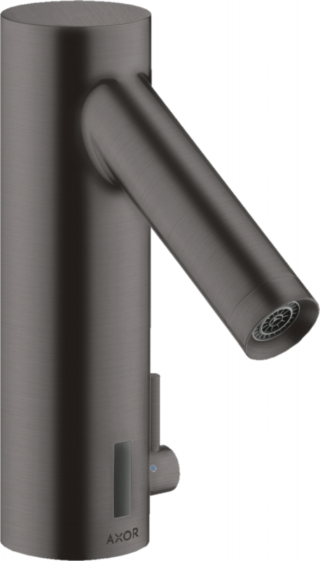 Смеситель для раковины Hansgrohe Axor Starck электронный питание от сети шлифованный черный хром 10140340