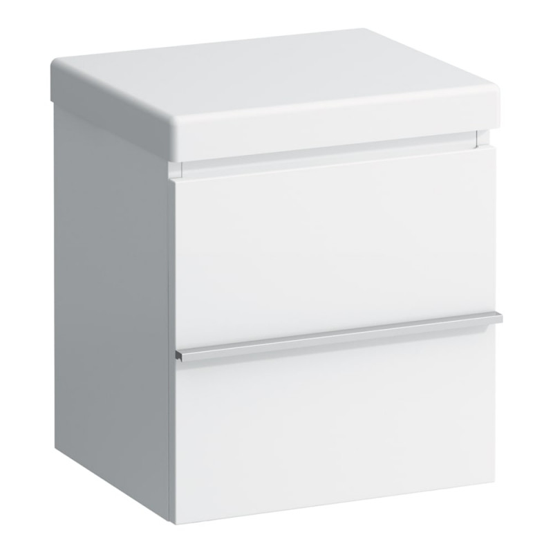 Шафка для ванної підлогова Laufen Case 46x38,5x50,5 см на коліщатках МДФ білий глянцевий H4020510754751