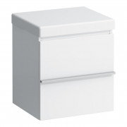 Шафка для ванної підлогова Laufen Case 46x38,5x50,5 см на коліщатках МДФ білий глянцевий H4020510754751