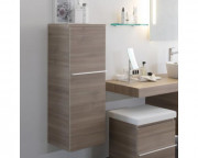 Пенал для ванної кімнати Laufen Case середній 35x33,5x100 см петлі праворуч МДФ світлий дуб H4020120755191