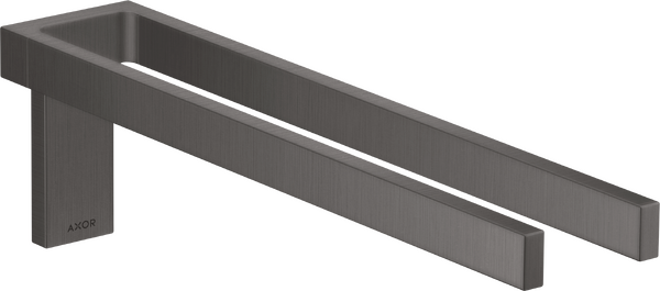 Держатель для полотенец Hansgrohe Axor Universal Rectangular двойной шлифованный черный хром 42622340