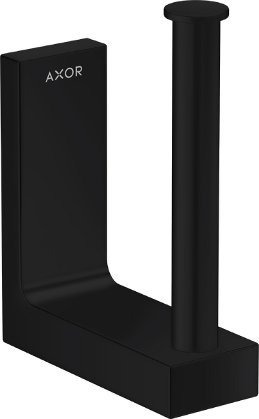 Тримач для запасного рулону туалетного паперу Hansgrohe Axor Universal Rectangular матовий чорний 42654670