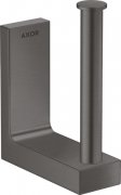 Держатель для запасного рулона туалетной бумаги Hansgrohe Axor Universal Rectangular шлифованный черный хром 42654340