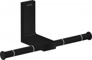 Держатель для туалетной бумаги Hansgrohe Axor Universal Rectangular двойной матовый черный 42657670