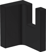 Крючок для ванной Hansgrohe Axor Universal Rectangular одинарный матовый черный 42611670