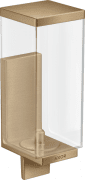 Диспенсер для рідкого мила Hansgrohe Axor Universal Rectangular 600 мл метал/пластик шліфована бронза 42610140