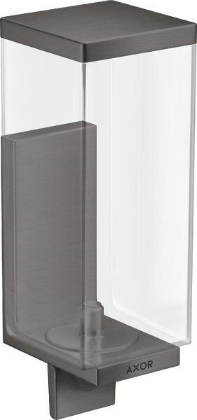 Диспенсер для рідкого мила Hansgrohe Axor Universal Rectangular 600 мл метал/пластик шліфований чорний хром 42610340