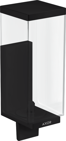 Диспенсер для рідкого мила Hansgrohe Axor Universal Rectangular 600 мл метал/пластик матовий чорний 42610670