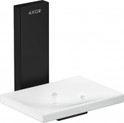 Мыльница для ванной Hansgrohe Axor Universal Rectangular металл/стекло матовый черный 42605670