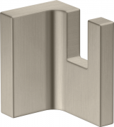 Крючок для ванной Hansgrohe Axor Universal Rectangular одинарный шлифованный никель 42611820