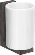 Стакан для зубных щеток Hansgrohe Axor Universal Rectangular металл/стекло шлифованный черный хром 42604340