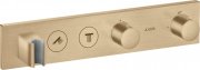 Термостат скрытого монтажа Hansgrohe Axor ShowerSolutions Select 460/90 2 потребителя шлифованная бронза 18355140