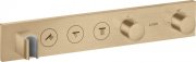 Термостат скрытого монтажа Hansgrohe Axor ShowerSolutions Select 530/90 3 потребителя шлифованная бронза 18356140