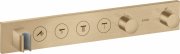 Термостат скрытого монтажа Hansgrohe Axor ShowerSolutions Select 600/90 4 потребителя шлифованная бронза 18357140