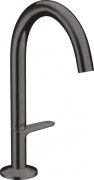 Смеситель для раковины Hansgrohe Axor One однорычажный с донным клапаном Push-Open шлифованный черный хром 48020340