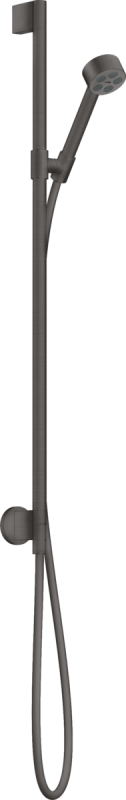 Ручной душ на штанге Hansgrohe Axor One 75 мм 1 режим EcoSmart шлифованный черный хром 48791340