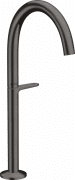 Смеситель для раковины Hansgrohe Axor One однорычажный с донным клапаном Push-Open шлифованный черный хром 48030340