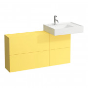 Тумба під раковину Laufen Kartell 120х27 см раковина праворуч МДФ жовтий H4082920336441