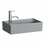 Раковина для ванной Laufen Kartell 46х28 см со скрытым сливом с 1 отверстием керамика графит матовый H8153357581111