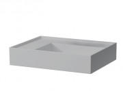 Раковина для ванной Laufen Kartell 46х28 см со скрытым сливом без отверстий керамика серый матовый H8153357591121
