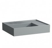 Раковина для ванної Laufen Kartell 46х28 см із прихованим зливом без отворів кераміка графіт матовий H8153347581121