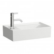 Раковина для ванной Laufen Kartell 46х28 см со скрытым сливом с 1 отверстием керамика белый с покрытием LCC H8153354001111