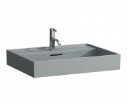 Раковина для ванной Laufen Kartell 80х46 см с 1 отверстием шлифованная керамика графит матовый H8163367581041