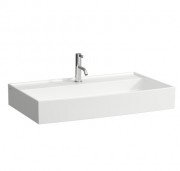 Раковина для ванной Laufen Kartell 80х46 см с 1 отверстием шлифованная керамика белый матовый H8163367571111