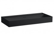 Раковина для ванной Laufen Kartell 100х46 см без отверстий шлифованная керамика черный матовый H8163377161091