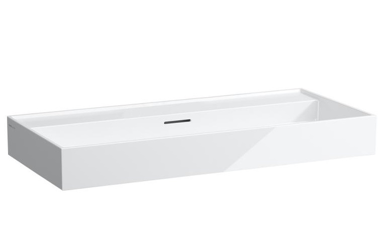 Раковина для ванной Laufen Kartell 100х46 см без отверстий шлифованная керамика белый матовый H8163377571091