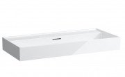 Раковина для ванной Laufen Kartell 100х46 см без отверстий шлифованная керамика белый H8163370001091