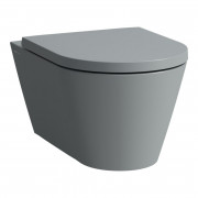 Унитаз подвесной Laufen Kartell безободковый 37х54,5 см санитарная керамика графит матовый H8203377580001