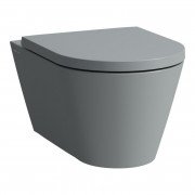 Унитаз подвесной Laufen Kartell безободковый 37х54,5 см санитарная керамика графит матовый H8203377580001