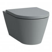 Унитаз подвесной Laufen Kartell безободковый 37х54,5 см санитарная керамика графит матовый H8203377580001