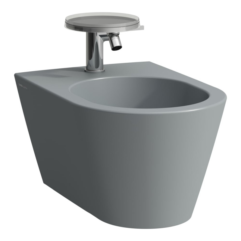 Біде підвісне Laufen Kartell 37х54,5 см санітарна кераміка графіт матовий H8303317583021