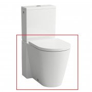 Чаша унитаза-компакта напольного Laufen Kartell безободковый 37х66 см санитарная керамика белый H8243370002311