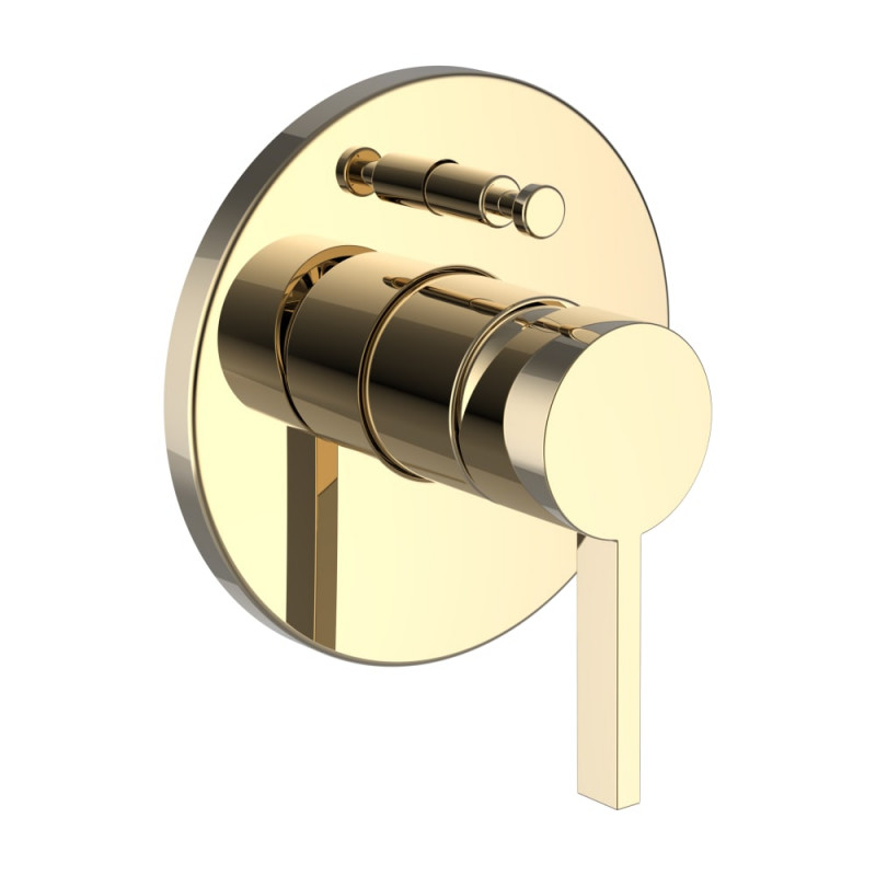 Змішувач для душу прихованого монтажу Laufen Kartell одноважільний золото з PVD-покриттям H3213360010001