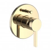 Змішувач для душу прихованого монтажу Laufen Kartell одноважільний золото з PVD-покриттям H3213360010001