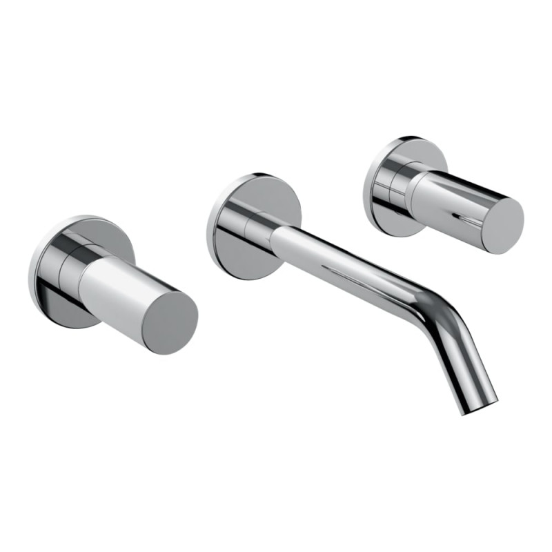 Змішувач для раковини Laufen Kartell настінний на 3 отвори хром H3123360041201