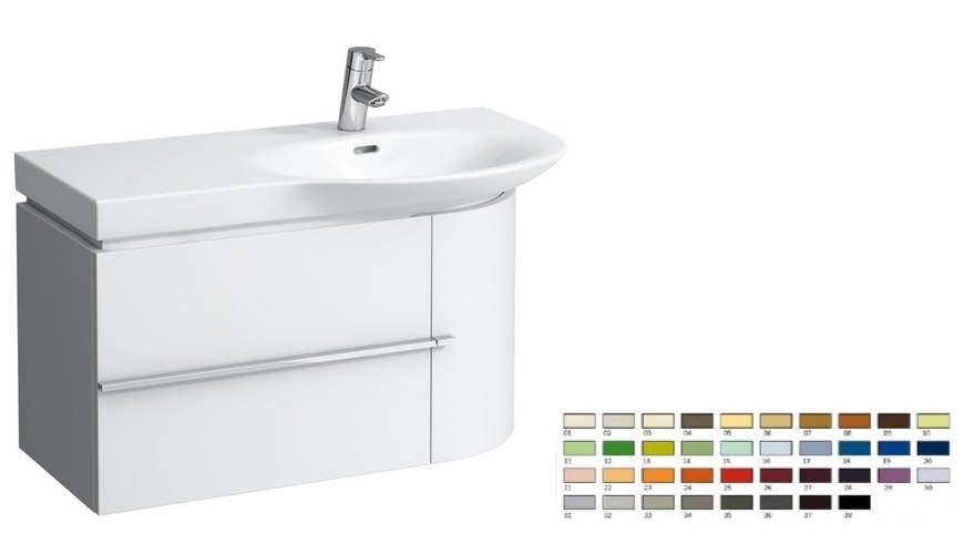 Тумба під раковину Laufen Case підвісна 84,1х37,4 см петлі праворуч МДФ колір на вибір H4015010759991