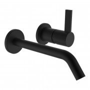 Смеситель для раковины Laufen Kartell настенный на 2 отверстия черный матовый титан с PVD-покрытием H3113360811201