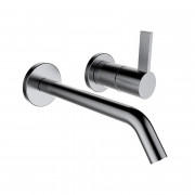 Змішувач для раковини Laufen Kartell настінний на 2 отвори нержавіюча сталь з PVD-покриттям H3113360901201