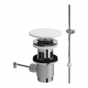 Донный клапан для раковины Laufen с керамической накладкой белый H8981910000001