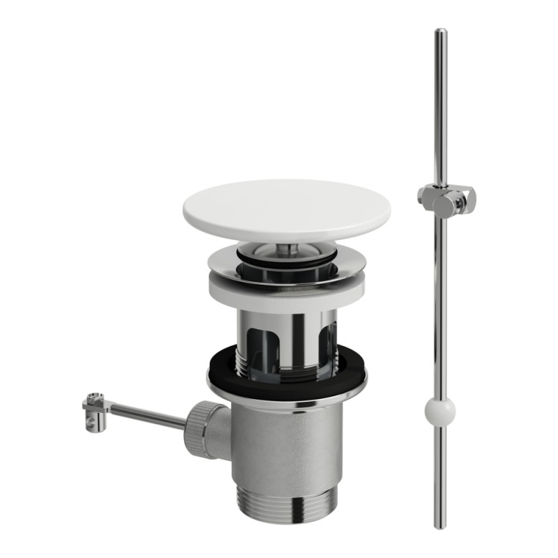 Донный клапан для раковины Laufen с керамической накладкой белый матовый H8981917570001