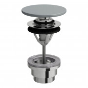 Донный клапан для раковины Laufen push-open с керамической накладкой графит матовый H8981927580001