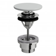 Донный клапан для раковины Laufen push-open с керамической накладкой серый матовый H8981927590001