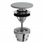 Донный клапан для раковины Laufen push-open с керамической накладкой графит матовый H8981927580001