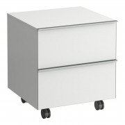 Шкафчик для ванной напольный Laufen Space 53,5x49,5x58 см на колесиках HPL белый матовый H4111921601001