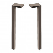 Комплект регульованих ніжок для меблів Laufen Space темно-коричневий алюміній H4112201601061