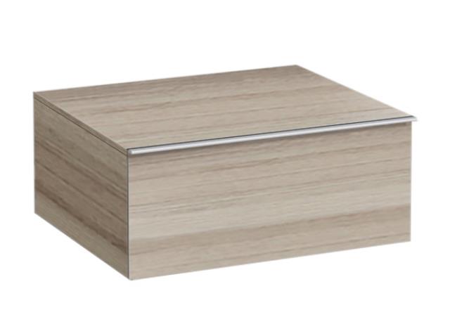 Шафка для ванної підвісної Laufen Space 58,5x51,8x24,9 см HPL світлий горіх H4111311601011